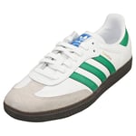 adidas Samba Og Mens White Green Casual Trainers - 12.5 UK