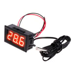 12V LED Digital Termometer Bil Inkubator Akvarium Temp Red