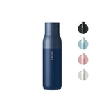 LARQ Bottle Twist Top 25oz - Insulated Stainless Steel Water Bottle | BPA Free | Reusable Water Bottle for Camping, Office, and Travel | Keep Drinks Cold and Hot, Monaco Blue