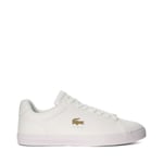 Dune London Lacoste Mens Lerond - Logo Detail Trainers - White material_leather1 - Size UK 8