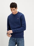 Levi's Original Crew Neck Sweatshirt - Blue, Blue, Size S, Men