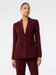 Forever New Clarette Nipped Waist Blazer, Dark Cherry Suit