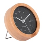 Karlsson Neat Round Vekkeklokke KA5923BK - Unisex - 10 cm - Kvarts urverk