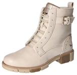 MUSTANG Femme 1443-505 Bottines à Lacets, Ecru, 37 EU