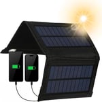 Chargeurs Solaires Pour Téléphones Portables, 10W Panneau Solaire Pliable Avec Un Port Usb 5V Chargeur Solaire Randonnée Pour Téléphones, Ventilateurs[L3772]