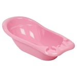 URBNLIVING 100L Sindi Plastic Travel Portable Newborn Toddler Baby Bath Seat Tub (Pink)