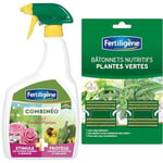 FERTILIGENE FSTITP8C - Pulvérisateur Combinéo Stimule et Protège Toutes Plantes Sans Pesticide 800ml & FBPV - Engrais Bâtonnets Nutritifs x 40 - Pour des plantes plus vertes