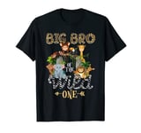 Big Bro of the Wild One Zoo Birthday Woodland Animals T-Shirt