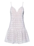 Eyelet Midi Drs Kort Klänning White Michael Kors