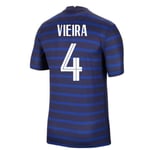 2020-2021 France Home Football Soccer T-Shirt (Patrick Vieira 4)