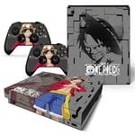 Autocollant Stickers de Protection pour Console et Manette Microsoft Xbox X - One Piece (TN-XBONEX-0442)