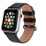 Fullmosa Compatible Bracelet Apple Watch 49/45/44/42/41/40/38mm Premium Cuir Véritable Bracelet de Remplacement, Compatible avec Apple Watch SE Séries Ultra/8/7/6/5/4/3/2/1 pour Hommes et Femmes