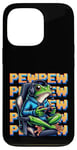 iPhone 13 Pro Cute Gaming Frog Pew Video Game Graphic Men Boys Kids Women Case