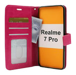 Crazy Horse Wallet Realme 7 Pro (Hotpink)