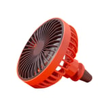 Car Fan with Ambient Light 12V-24V USB Car Fan 3 Wind Speed A/C Vent Clip2281