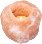 Jones Home and Gift Salt Lamp Tealight Holder, Stone, Multi-Color, 9 x 9 x 9 cm