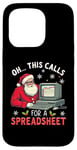 Coque pour iPhone 15 Pro This Calls for a Spreadsheet Pull de Noël moche et amusant