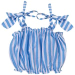 Kidsagogo Valeria Randig Crop Top Iris Blue | Blå | 5-6 years