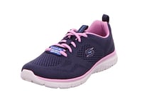 Skechers Femme Vertu : Cadeau Amical Basket, Bleu Marine Nvlv, 36 EU