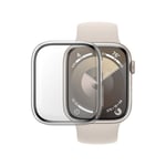 PanzerGlass Apple Watch Series 9 45mm Heltäckande skal med skärmskydd D3O, Genomskinlig