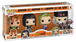 Funko Dragon Ball Z Android 16, Android 17, Android 18 and Dr. Gero Pop Vinyl Fi