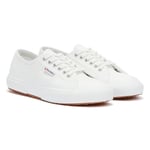 Superga Womens 2750 Efglu Trainers - (White) material_leather1 - Size UK 6