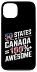 Coque pour iPhone 13 50 États + Canada = 100 % génial