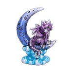 Nemesis Now U5028R0 Figurine de Dragon en Forme de Croissant de Lune Violet métallisé Taille Unique