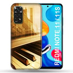 Coque pour Xiaomi Redmi Note 11 / 11S Musique Piano Retro