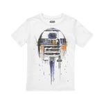 Star Wars Barn/Kids R2-D2 Drips T-shirt 12-13 År Vit White 12-13 Years