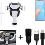  For Infinix Note 12 Pro 4G Airvent mount + CHARGER holder cradle bracket car cl