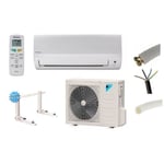 PRET A POSER CLIMATISATION DAIKIN 2500W REVERSIBLE FTXB RXB25C + KIT DE POSE 10 METRES + SUPPORT MURAL