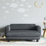 Furniture Limited - Canapé avec repose-pied pour enfants gris