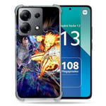 Cokitec Coque Renforcée Shatterproof pour Xiaomi Redmi Note 13 4G Manga Naruto VS