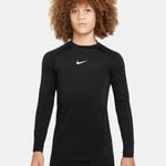 Nike Dri-FIT Pro Langermet T-skjorte Str. XS 122-128 Junior - Svart Mellomlag for Optimal Komfort og Ytelse