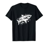 #snirt Sea Animal T-Shirt Shark Motif Hoodie White Shark Print T-Shirt