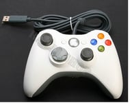 WHITE BRAND NEW USB WIRED CONTROLLER FOR MICROSOFT XBOX 360 PC WINDOWS UK SELLER