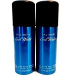 2x Davidoff Cool Water Deodorant Spray for men 150ml, Mens deodorant Coolwater
