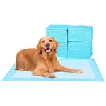 ScratchMe Lot de 100 Tapis de Dressage imperméables Super absorbants pour Chien et Chiot, Taille XS, 33 x 45 cm, Bleu