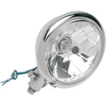 Framlampa drag specialties - 14,5 cm 5 3 4 diamond style bottom mount klar krom strålkastarsats