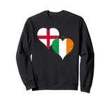 Irish English Get Flags in Vintage Style for St Patricks Day Sweatshirt