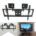 Double Arm Corner TV Wall Bracket Mount 32-65"  Tilting Swivel With Spirit Level