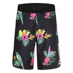 Hurley Hrlb Parrot Floral Pull on SWM Short Board, Multicolore, 5 años Fille