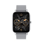 Montre Connectée Femmes Homme Smartwatch Montre Sport Podometre Cardiofrequencemètre Moniteur de Sommeil Tensiomètre Détection Spo2 Montre Intelligente Etanche pour iOS Android Telephone,Gris