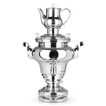 BEEM ROYAL+ Samovar Théière turque électrique, 15 l, en acier inoxydable, 3000 W, avec passoire, 2 l, bouilloire de 15 l, distributeur avec commande à une main et bac d'égouttement