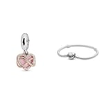 Pandora 788878C01 Perle cœur infini. & Bracelet 590719-18 Coeur de la Saint-Valentin