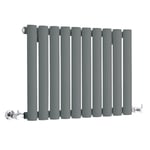 Hudson Reed - Vitality – Radiateur Design Horizontal Compact – Anthracite – 40 x 59.5cm