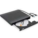 Lecteur Dvd Externe Et Graveur-Cd/Dvd-Plug & Play-Lecteur Dvd Usb 3.0-Compatible Avec Windows,Mac Et Linux-Optical Drives