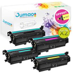 Lot de 8 Toners cartouches Jumao compatibles pour HP Color LaserJet Pro M252dw