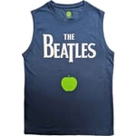 The Beatles Unisex Tank T-Shirt: Drop T Logo & Apple (Small)